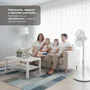 Grunkel Ventilador de pie FS-14T 25W 7 aspas 35 cm 12 velocidades